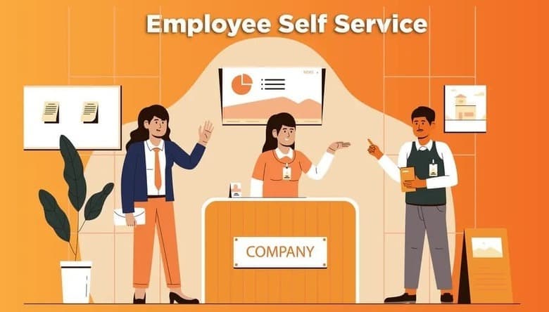 Employee self-service portal interface